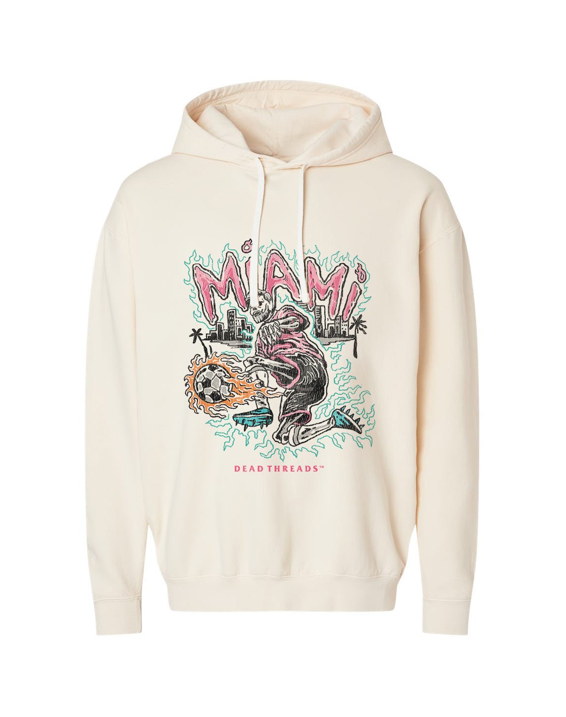 MIAMI FUTBOL - LIGHTWEIGHT HOODIE – Lightweight – Dead Threads Apparel