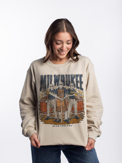 MILWAUKEE BASEBALL CREWNECK SWEATSHIRT – Sweatshirt – Dead Threads Apparel