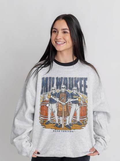 MILWAUKEE BASEBALL CREWNECK SWEATSHIRT – Sweatshirt – Dead Threads Apparel