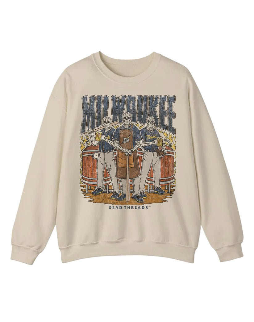 MILWAUKEE BASEBALL CREWNECK SWEATSHIRT – Sweatshirt – Dead Threads Apparel