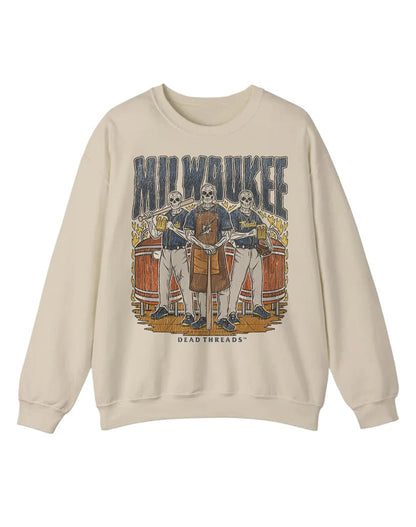 MILWAUKEE BASEBALL CREWNECK SWEATSHIRT – Sweatshirt – Dead Threads Apparel