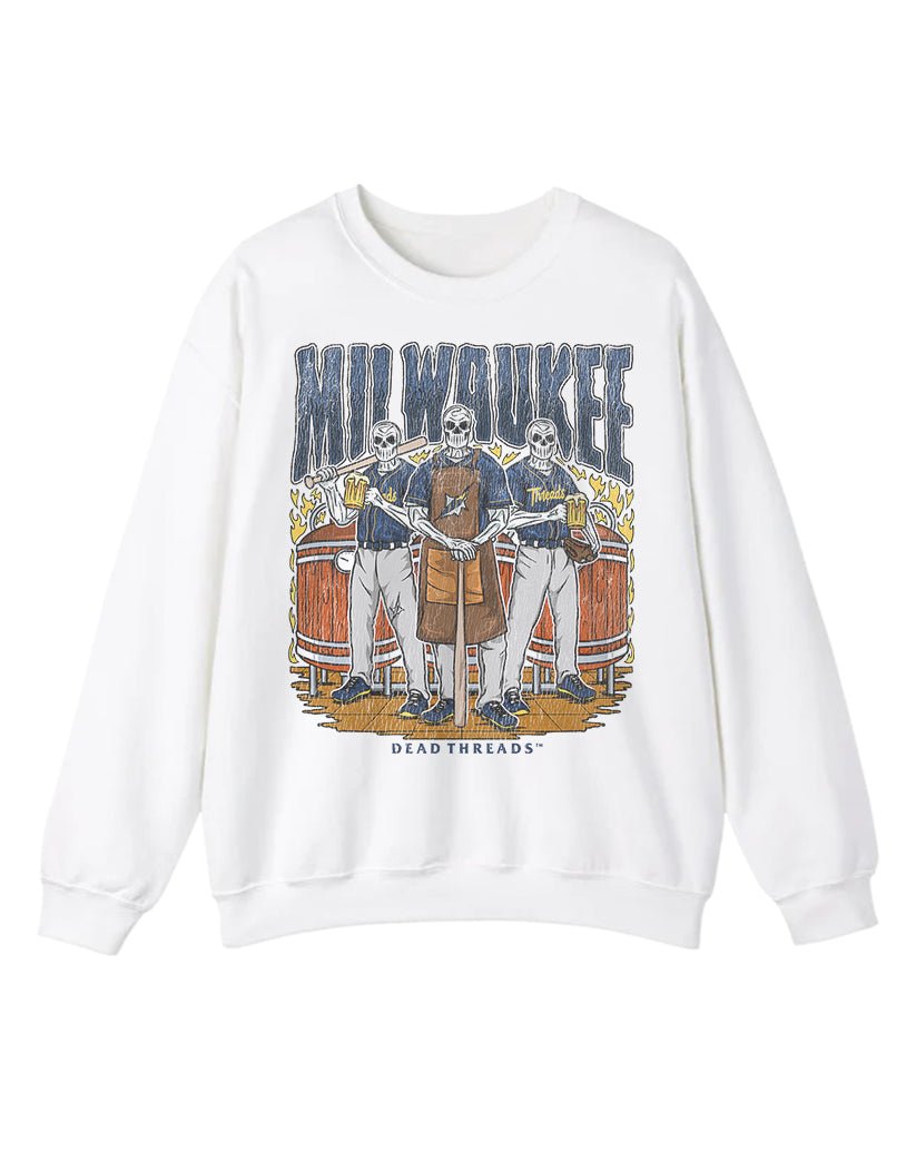 MILWAUKEE BASEBALL CREWNECK SWEATSHIRT – Sweatshirt – Dead Threads Apparel