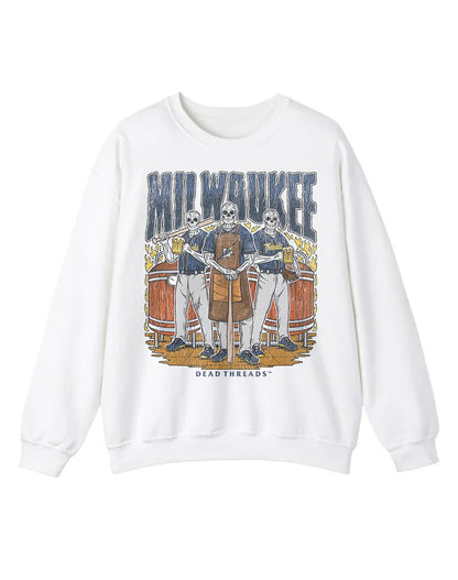MILWAUKEE BASEBALL CREWNECK SWEATSHIRT – Sweatshirt – Dead Threads Apparel