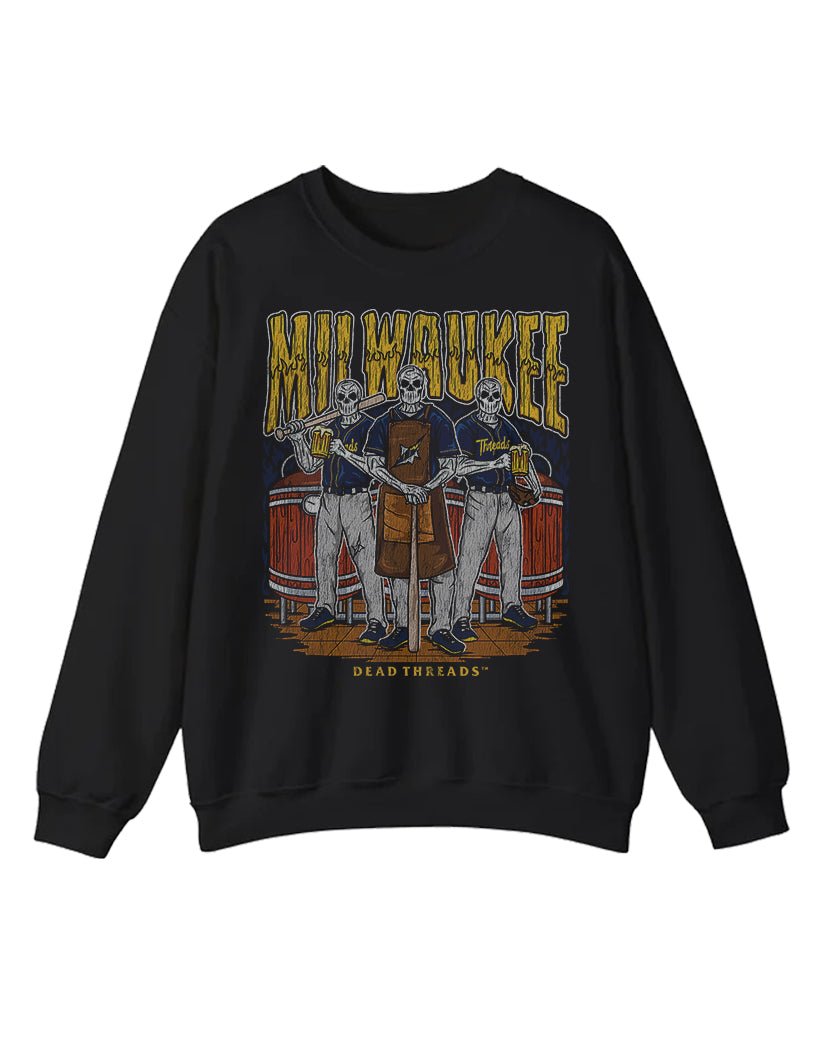 MILWAUKEE BASEBALL CREWNECK SWEATSHIRT – Sweatshirt – Dead Threads Apparel