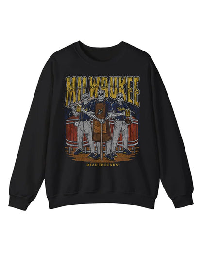 MILWAUKEE BASEBALL CREWNECK SWEATSHIRT – Sweatshirt – Dead Threads Apparel