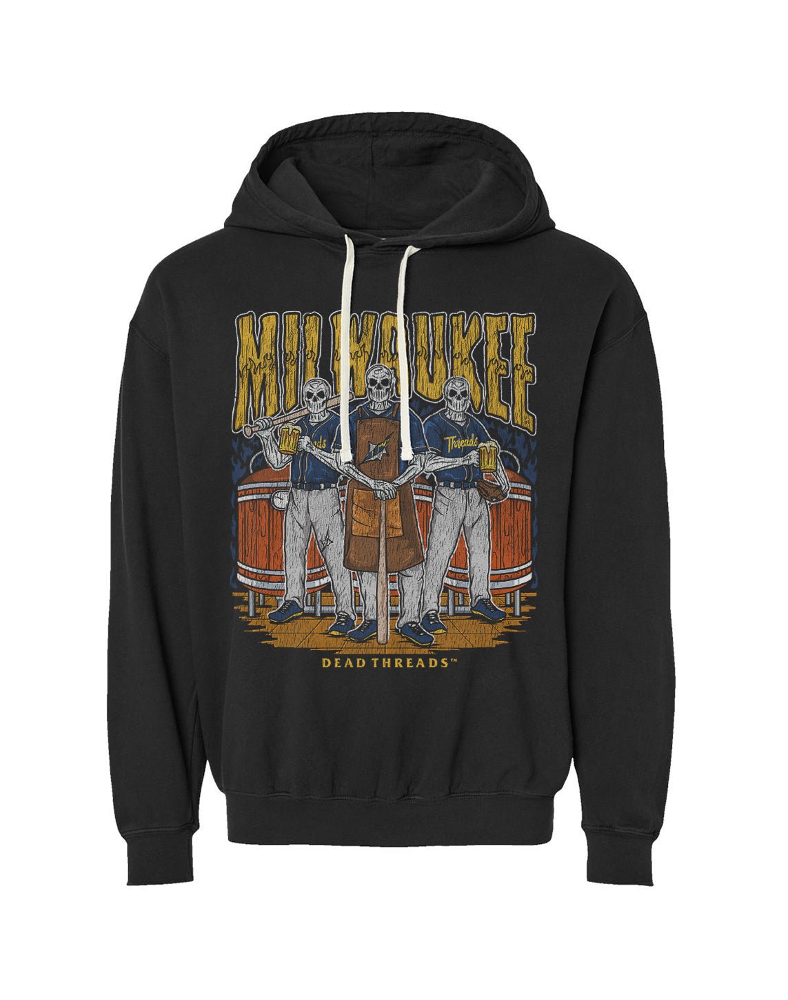 MILWAUKEE BASEBALL - LIGHTWEIGHT HOODIE – Lightweight – Dead Threads Apparel