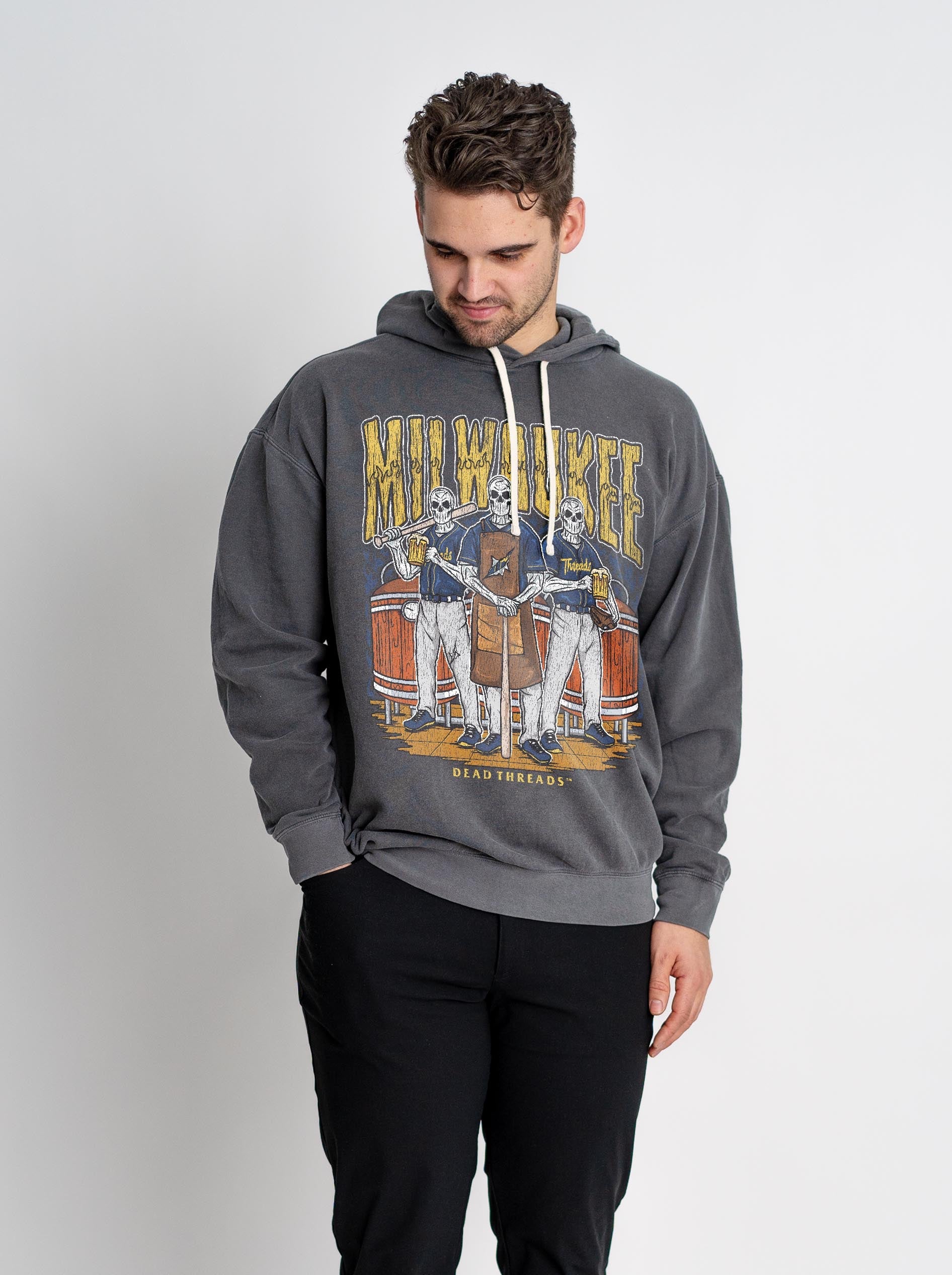 MILWAUKEE BASEBALL - LIGHTWEIGHT HOODIE – Lightweight – Dead Threads Apparel