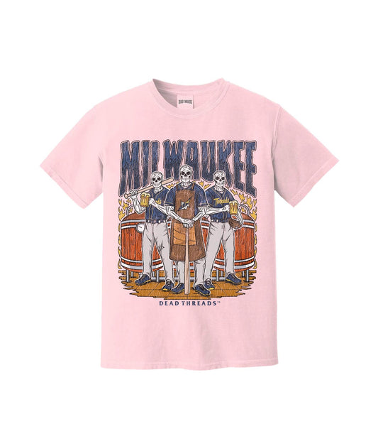 MILWAUKEE BASEBALL - PINK – T-Shirt – Dead Threads Apparel