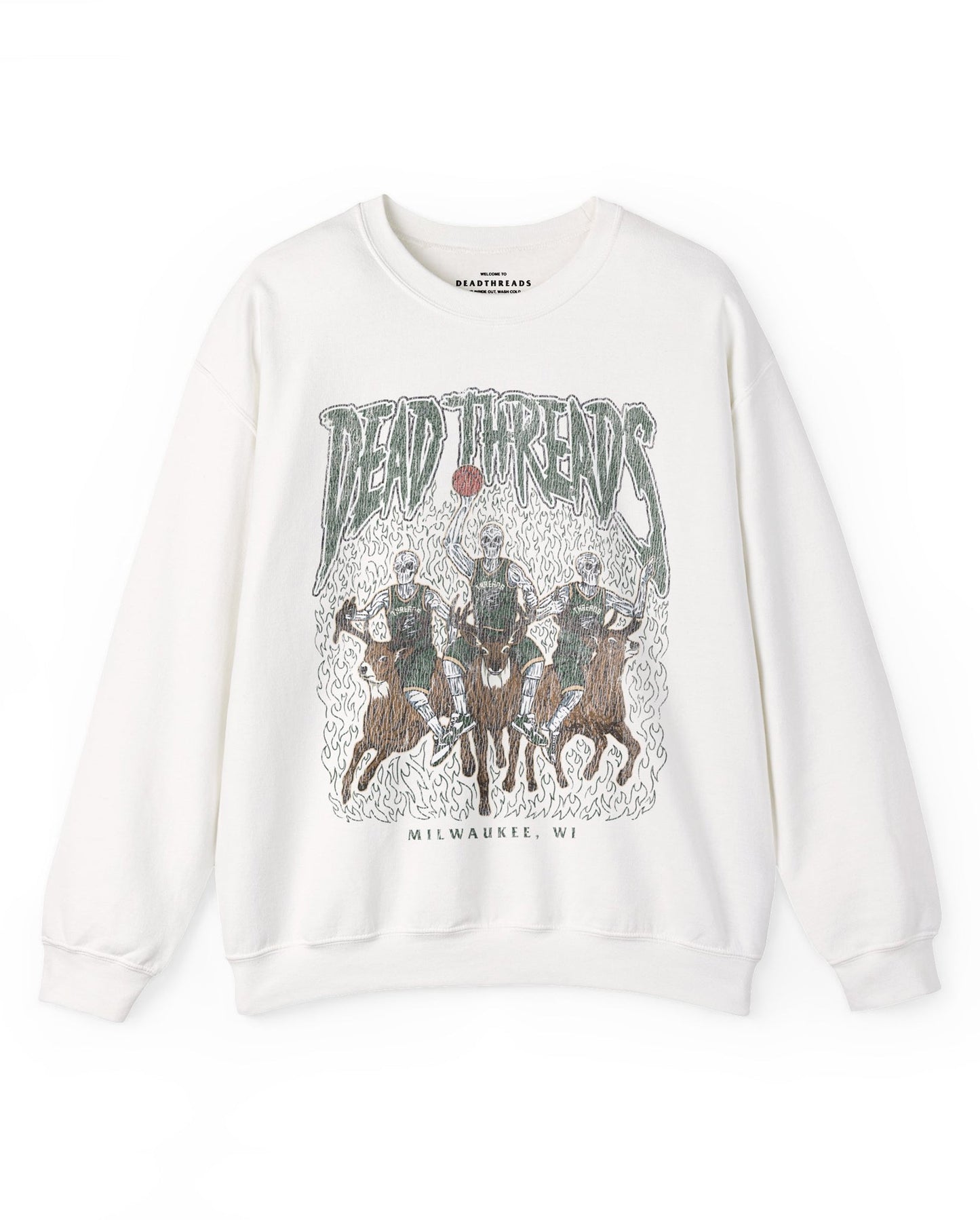 MILWAUKEE BASKETBALL - CREWNECK SWEATSHIRT – Sweatshirt – Dead Threads Apparel