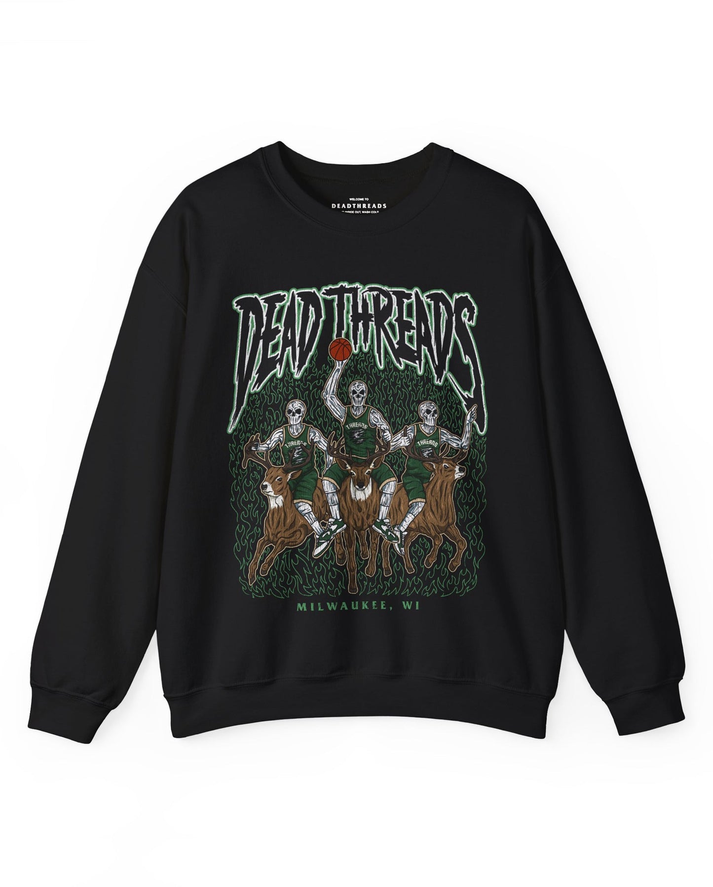 MILWAUKEE BASKETBALL - CREWNECK SWEATSHIRT – Sweatshirt – Dead Threads Apparel