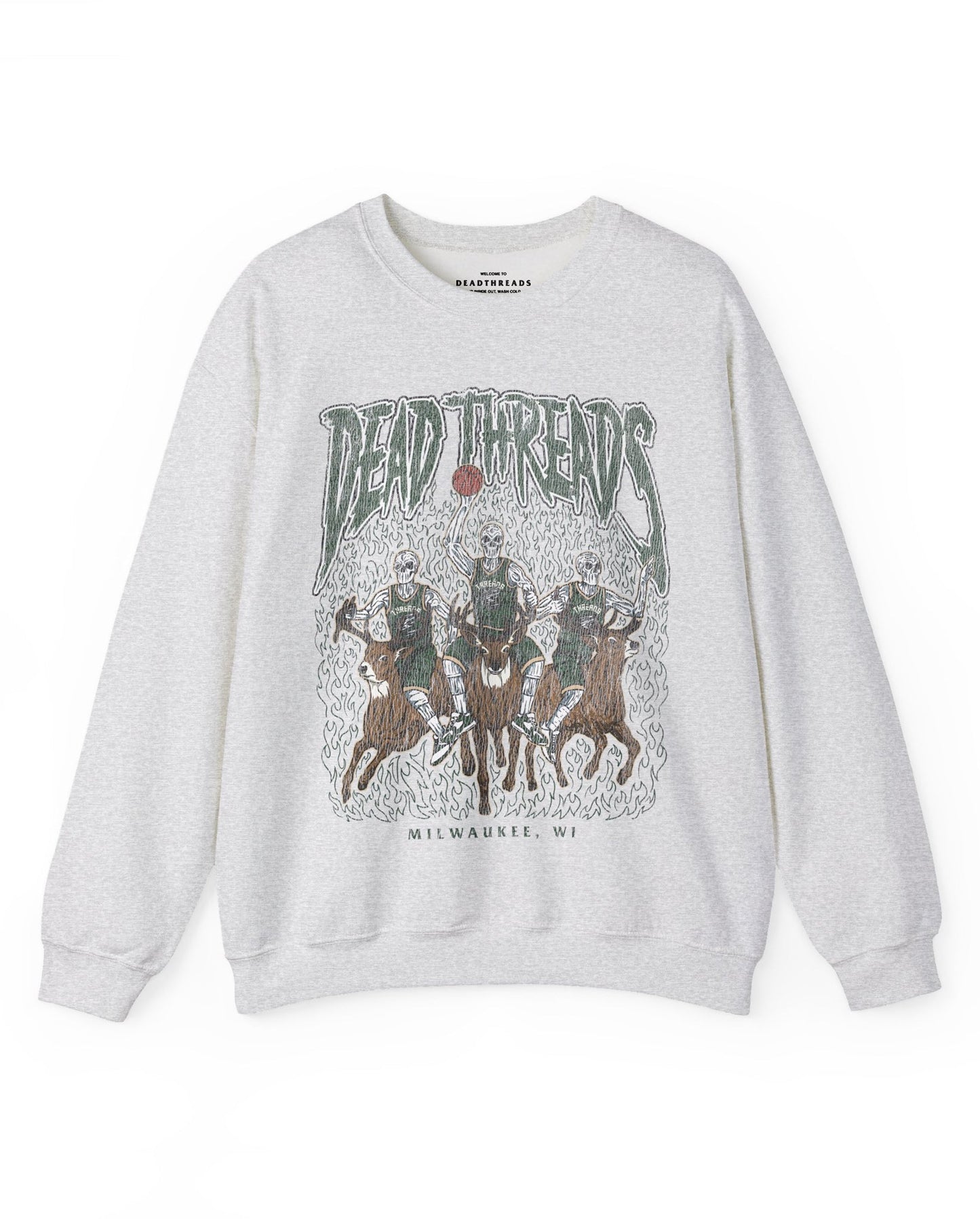 MILWAUKEE BASKETBALL - CREWNECK SWEATSHIRT – Sweatshirt – Dead Threads Apparel