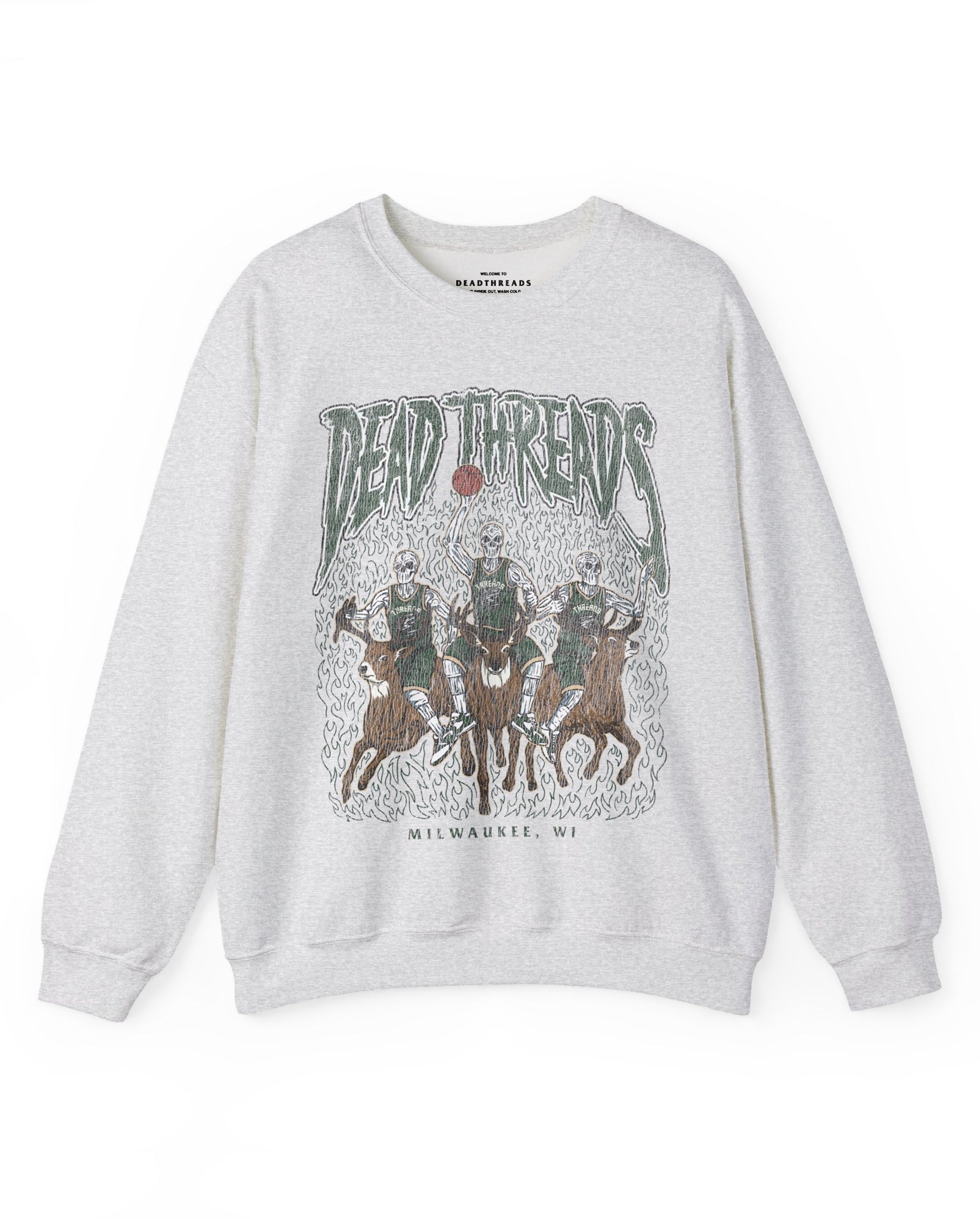 MILWAUKEE BASKETBALL - CREWNECK SWEATSHIRT – Sweatshirt – Dead Threads Apparel