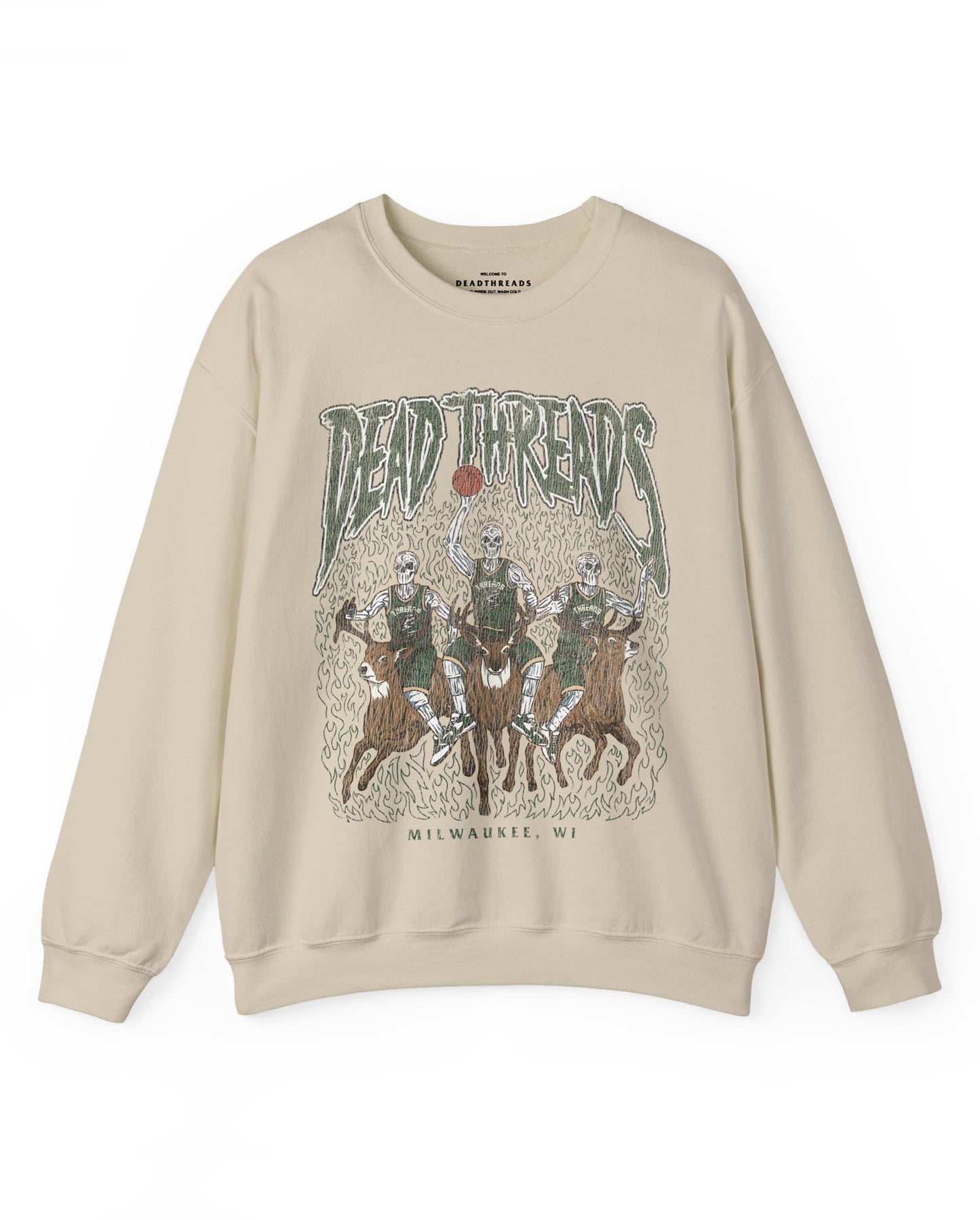 MILWAUKEE BASKETBALL - CREWNECK SWEATSHIRT – Sweatshirt – Dead Threads Apparel