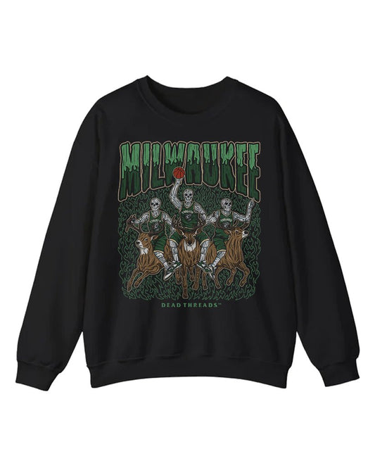 MILWAUKEE BASKETBALL CREWNECK SWEATSHIRT – Sweatshirt – Dead Threads Apparel