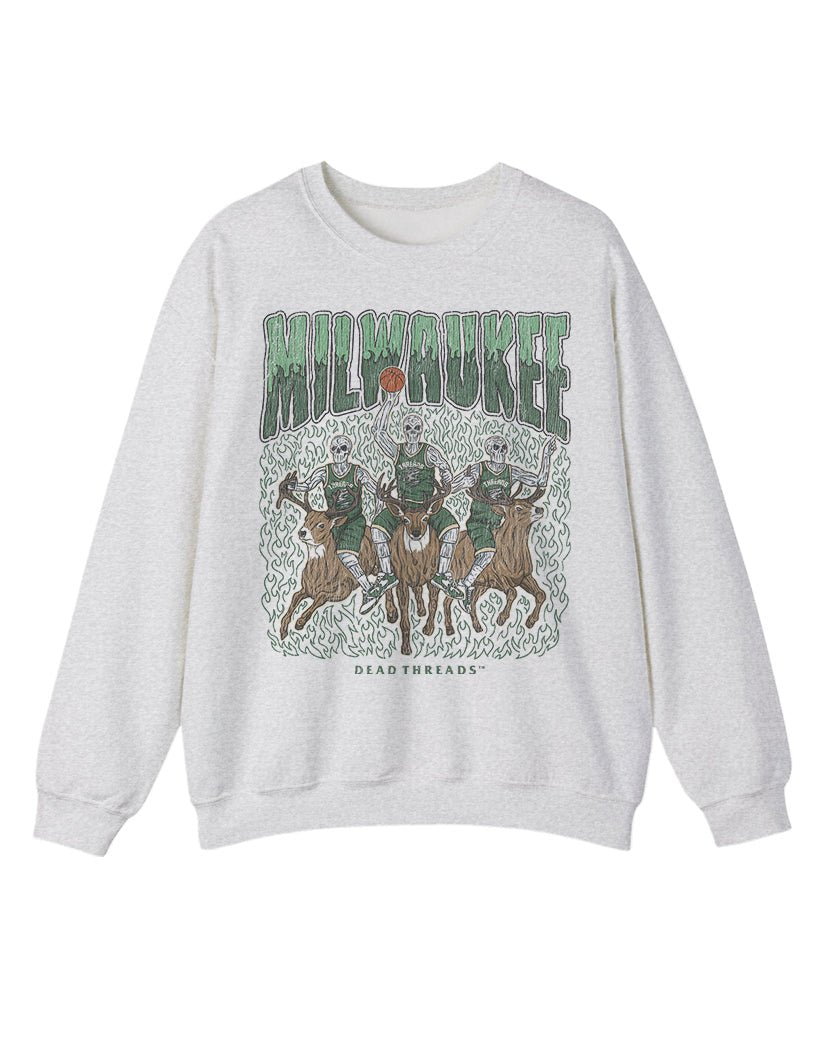 MILWAUKEE BASKETBALL CREWNECK SWEATSHIRT – Sweatshirt – Dead Threads Apparel