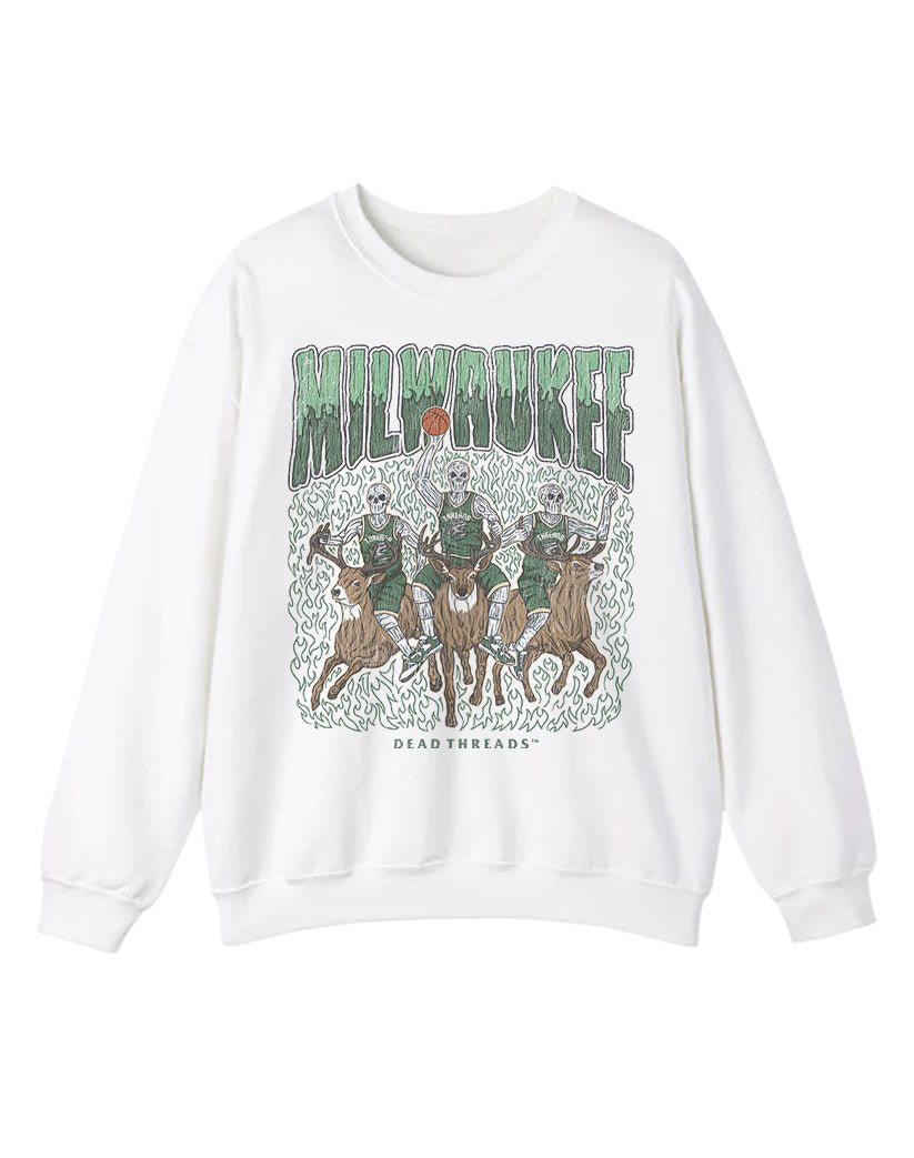 MILWAUKEE BASKETBALL CREWNECK SWEATSHIRT – Sweatshirt – Dead Threads Apparel