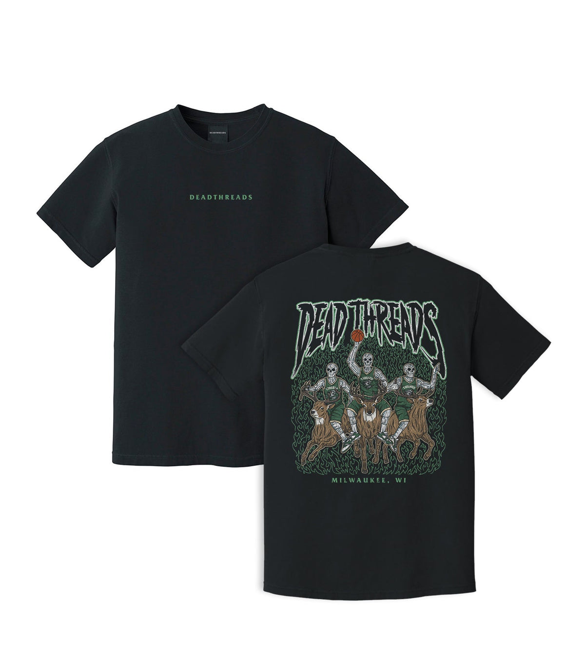 MILWAUKEE BASKETBALL - “DT ESSENTIAL" PREMIUM T-SHIRT – T-Shirt – Dead Threads Apparel
