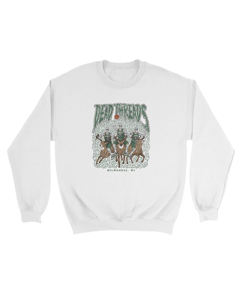 MILWAUKEE BASKETBALL - KIDS CREWNECK SWEATSHIRT – Kids clothes – Dead Threads Apparel