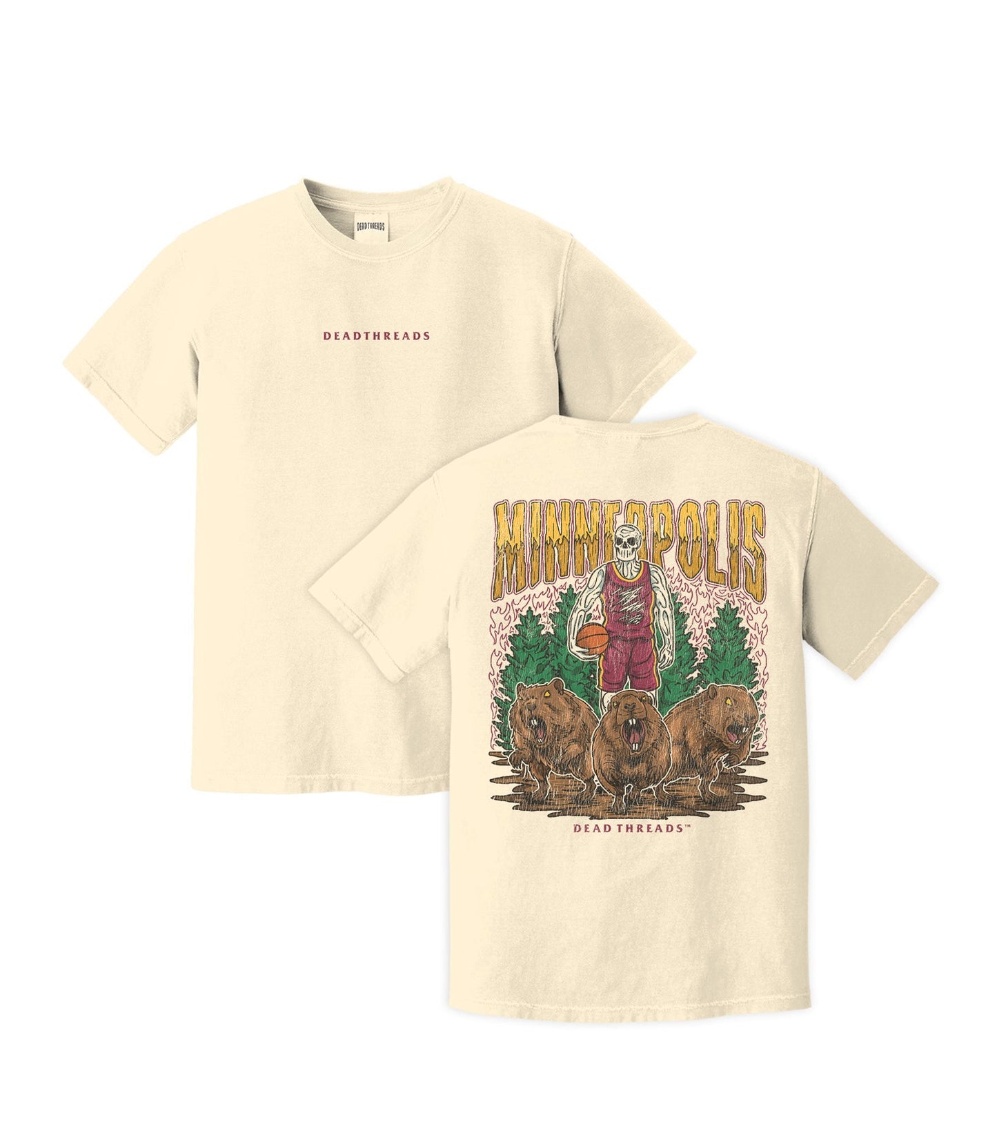 MINNEAPOLIS BASKETBALL - “DT ESSENTIAL" PREMIUM T - SHIRT – T-Shirt – Dead Threads Apparel