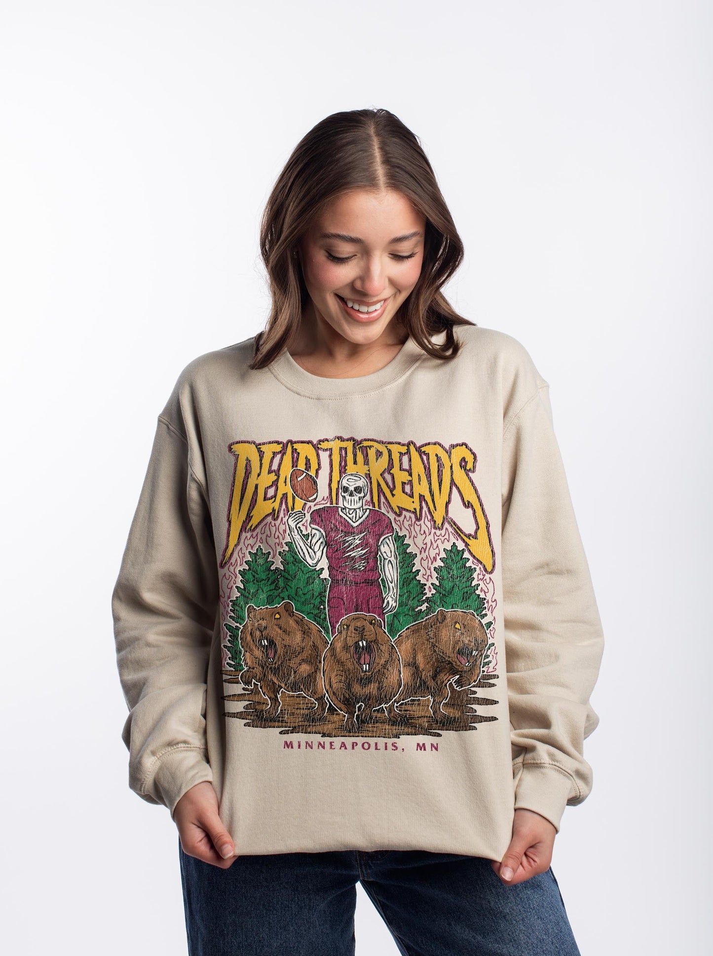 MINNEAPOLIS FOOTBALL - CREWNECK SWEATSHIRT – Sweatshirt – Dead Threads Apparel