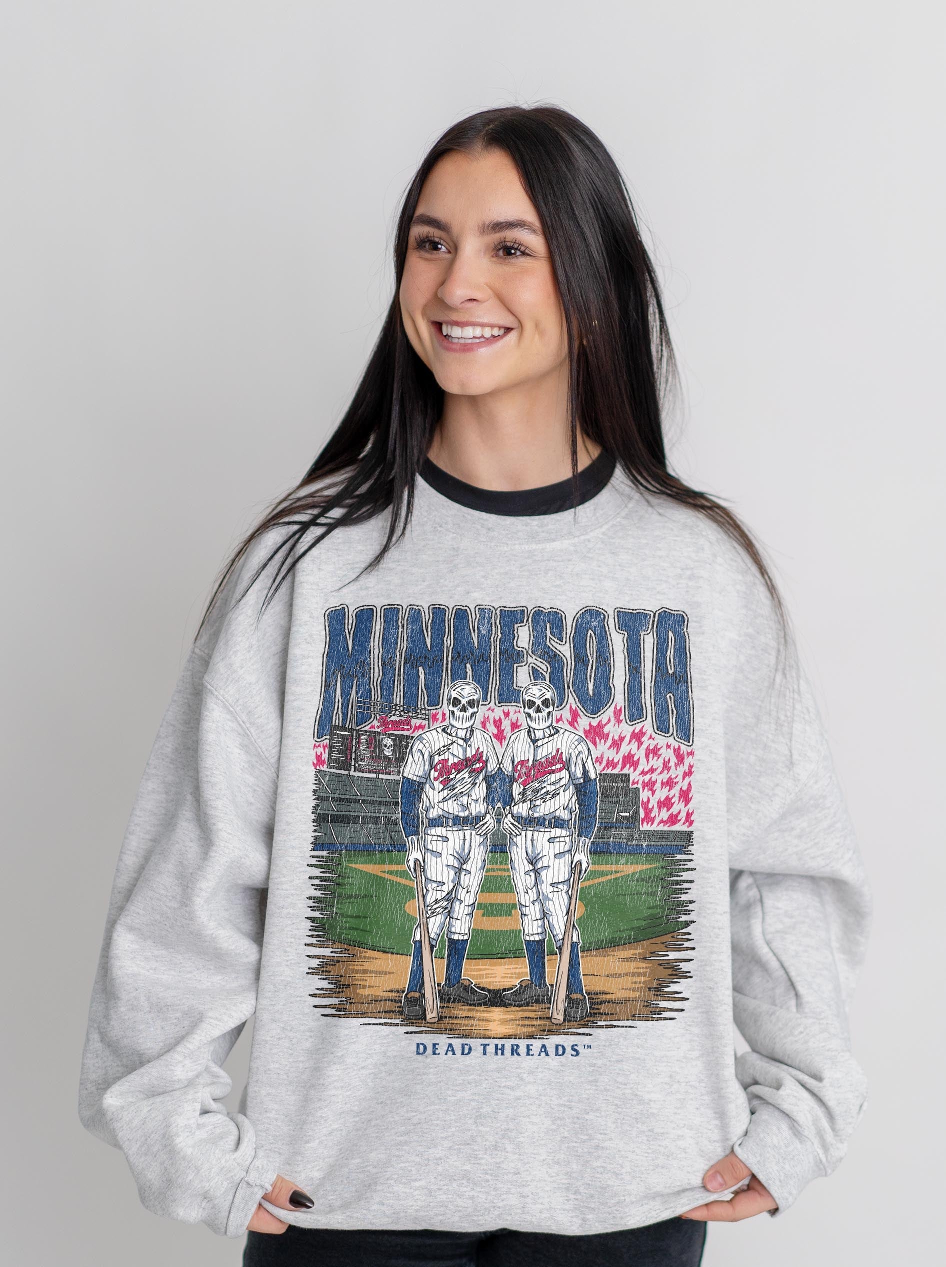 MINNESOTA BASEBALL CREWNECK SWEATSHIRT – Sweatshirt – Dead Threads Apparel