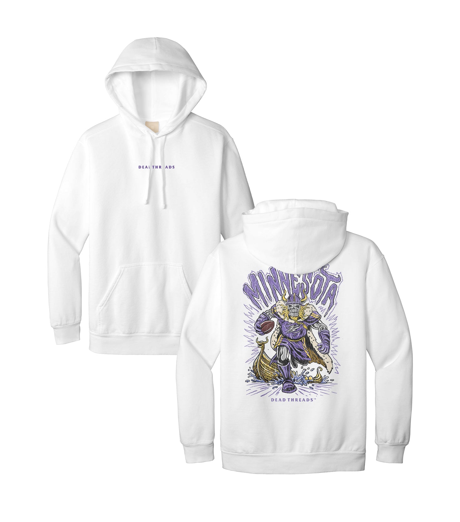 MINNESOTA FOOTBALL v1 - “DT ESSENTIAL" HOODIE – Hoodie – Dead Threads Apparel