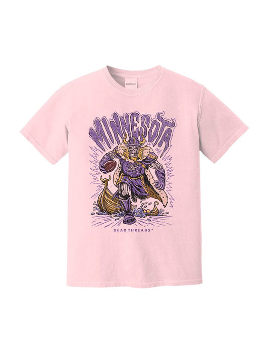 MINNESOTA FOOTBALL v1 - PINK – T-Shirt – Dead Threads Apparel