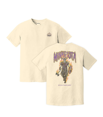 MINNESOTA FOOTBALL v2 - “3 SKULL” PREMIUM T - SHIRT – T-Shirt – Dead Threads Apparel