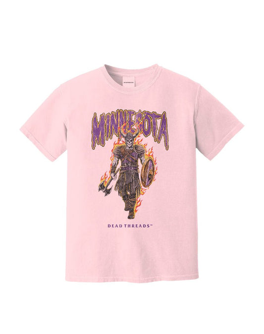 MINNESOTA FOOTBALL v2 - PINK – T-Shirt – Dead Threads Apparel