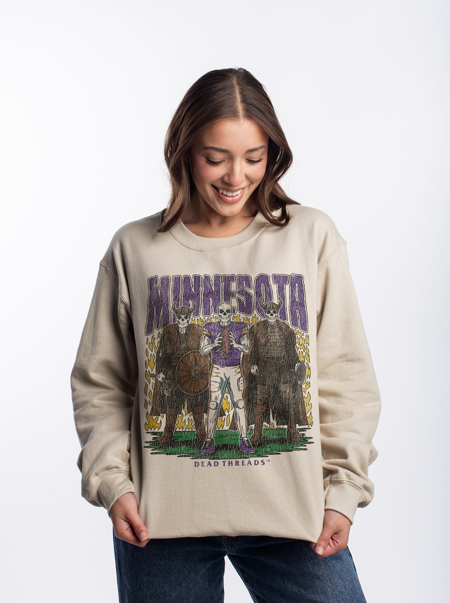 MINNESOTA FOOTBALL v3 CREWNECK SWEATSHIRT – Sweatshirt – Dead Threads Apparel