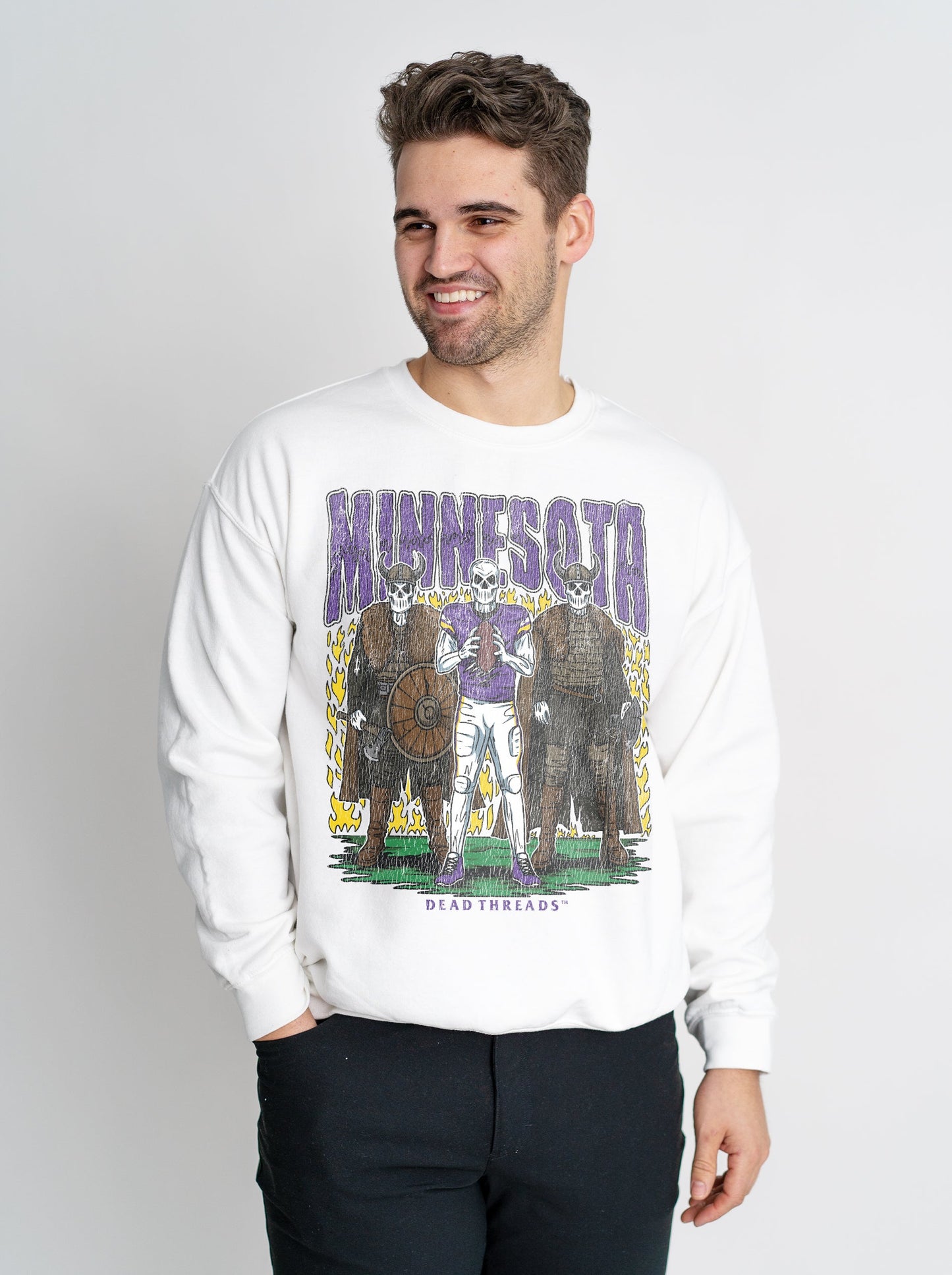 MINNESOTA FOOTBALL v3 CREWNECK SWEATSHIRT – Sweatshirt – Dead Threads Apparel