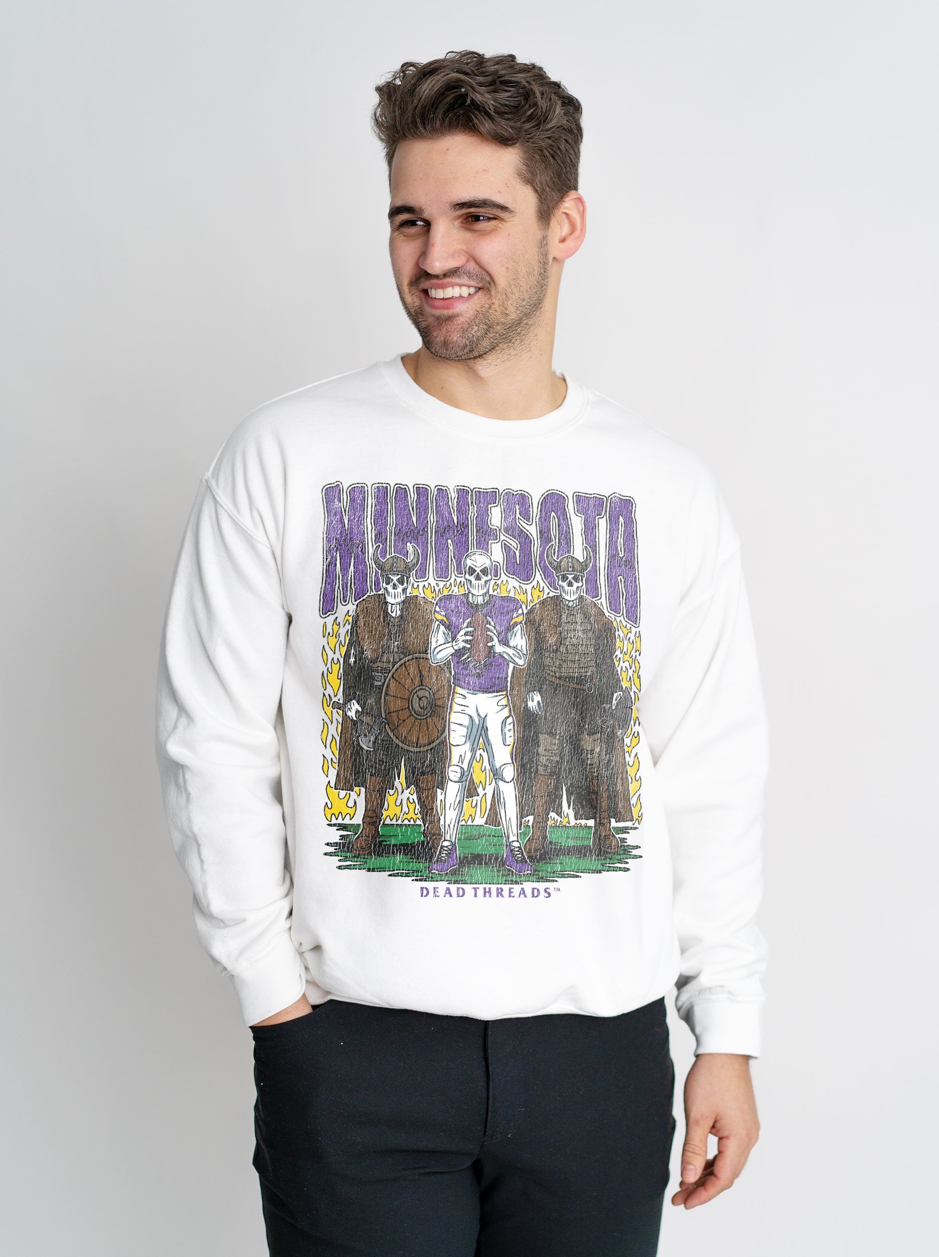 MINNESOTA FOOTBALL v3 CREWNECK SWEATSHIRT – Sweatshirt – Dead Threads Apparel