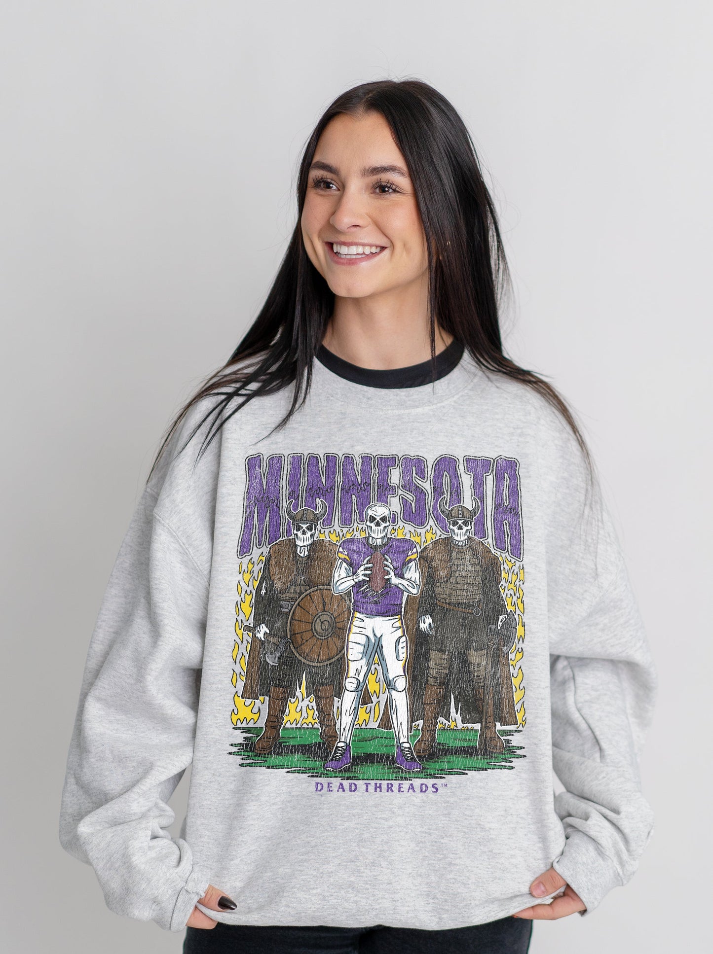 MINNESOTA FOOTBALL v3 CREWNECK SWEATSHIRT – Sweatshirt – Dead Threads Apparel