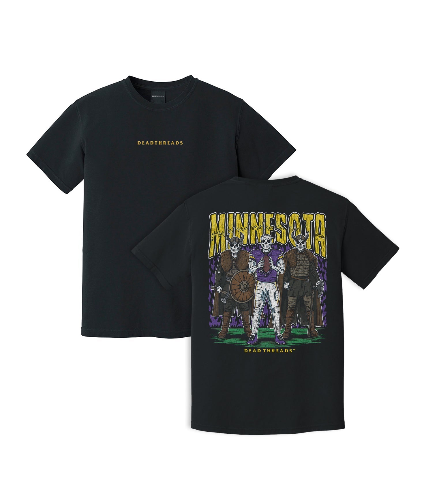 MINNESOTA FOOTBALL v3 - “DT ESSENTIAL" PREMIUM T - SHIRT – T-Shirt – Dead Threads Apparel