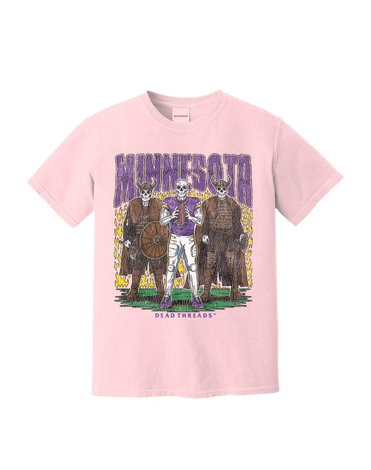 MINNESOTA FOOTBALL v3 - PINK – T-Shirt – Dead Threads Apparel