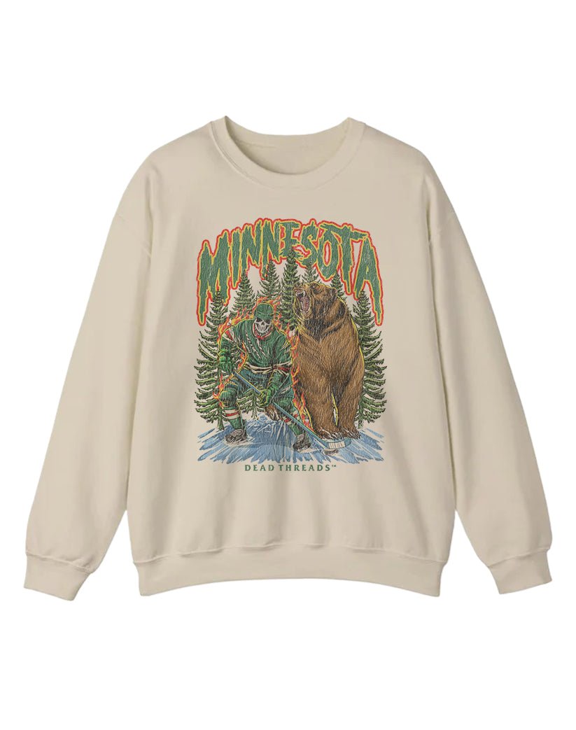 MINNESOTA HOCKEY CREWNECK SWEATSHIRT – Sweatshirt – Dead Threads Apparel
