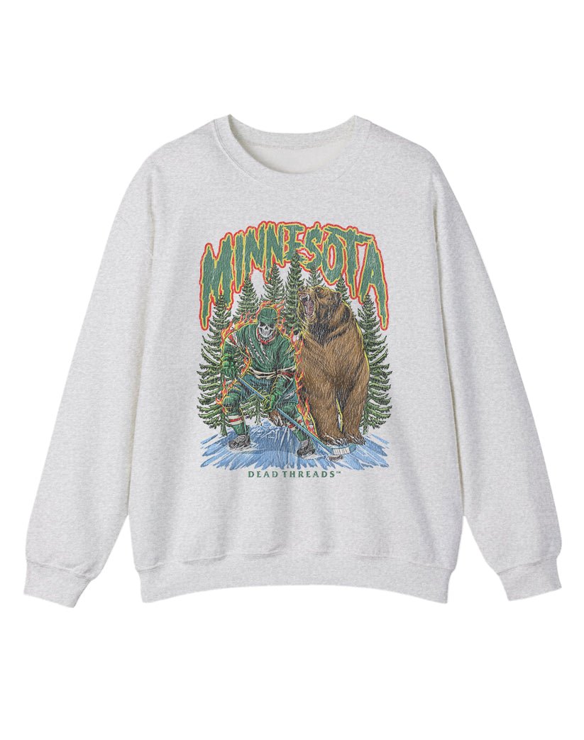 MINNESOTA HOCKEY CREWNECK SWEATSHIRT – Sweatshirt – Dead Threads Apparel
