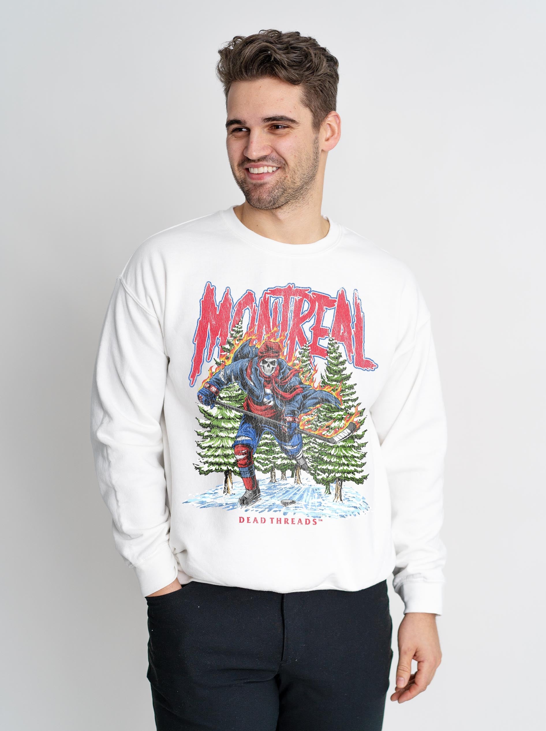 MONTREAL HOCKEY CREWNECK SWEATSHIRT – Sweatshirt – Dead Threads Apparel