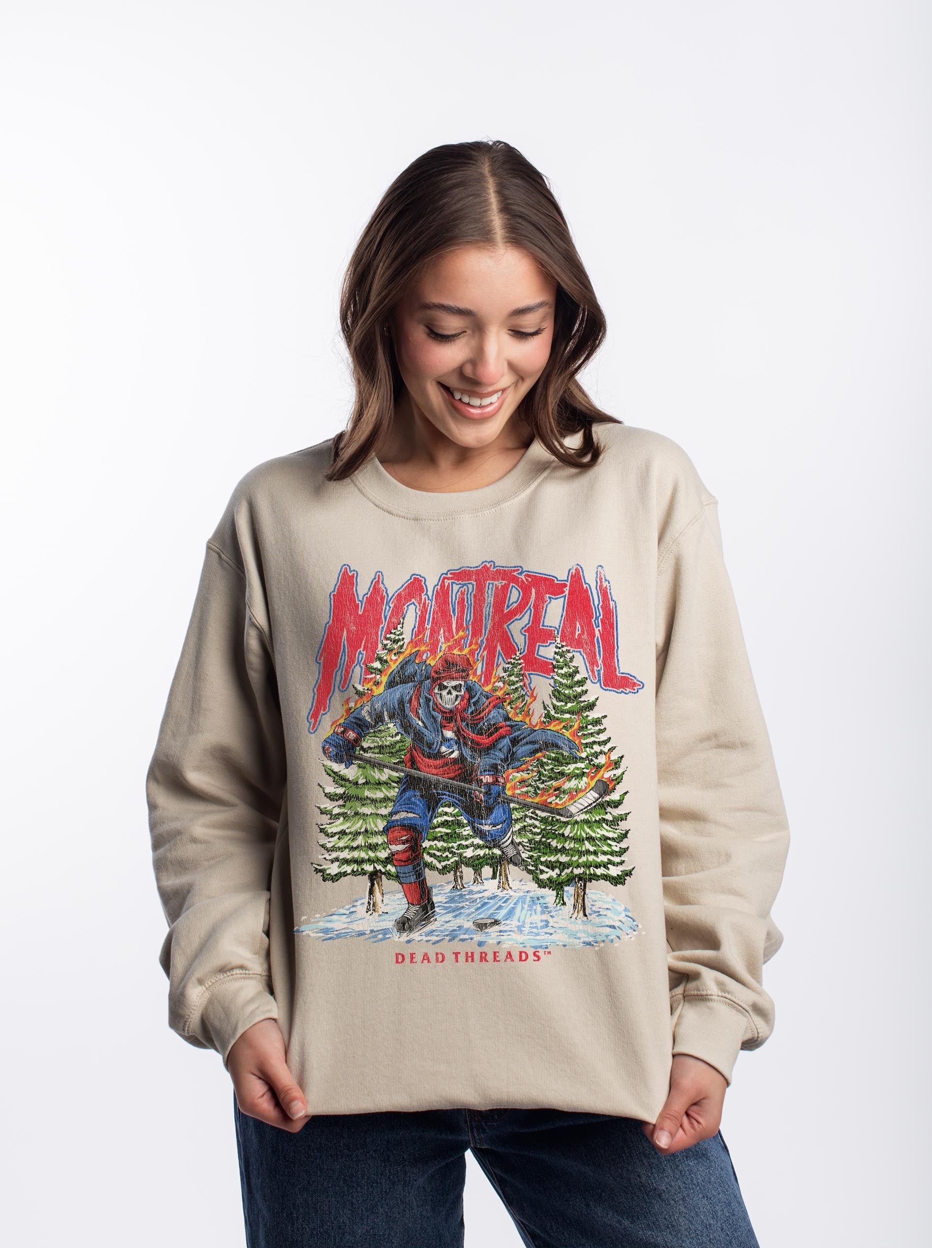 MONTREAL HOCKEY CREWNECK SWEATSHIRT – Sweatshirt – Dead Threads Apparel