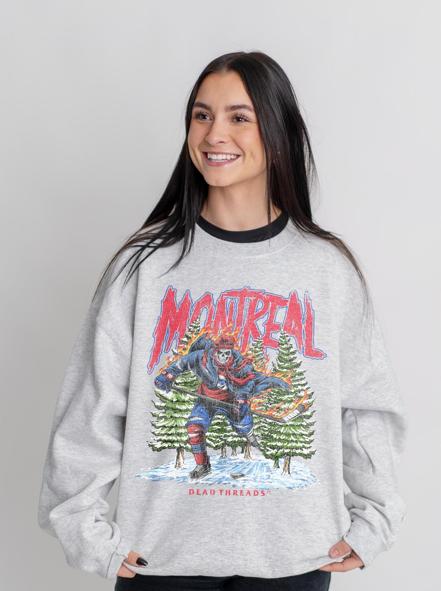 MONTREAL HOCKEY CREWNECK SWEATSHIRT – Sweatshirt – Dead Threads Apparel