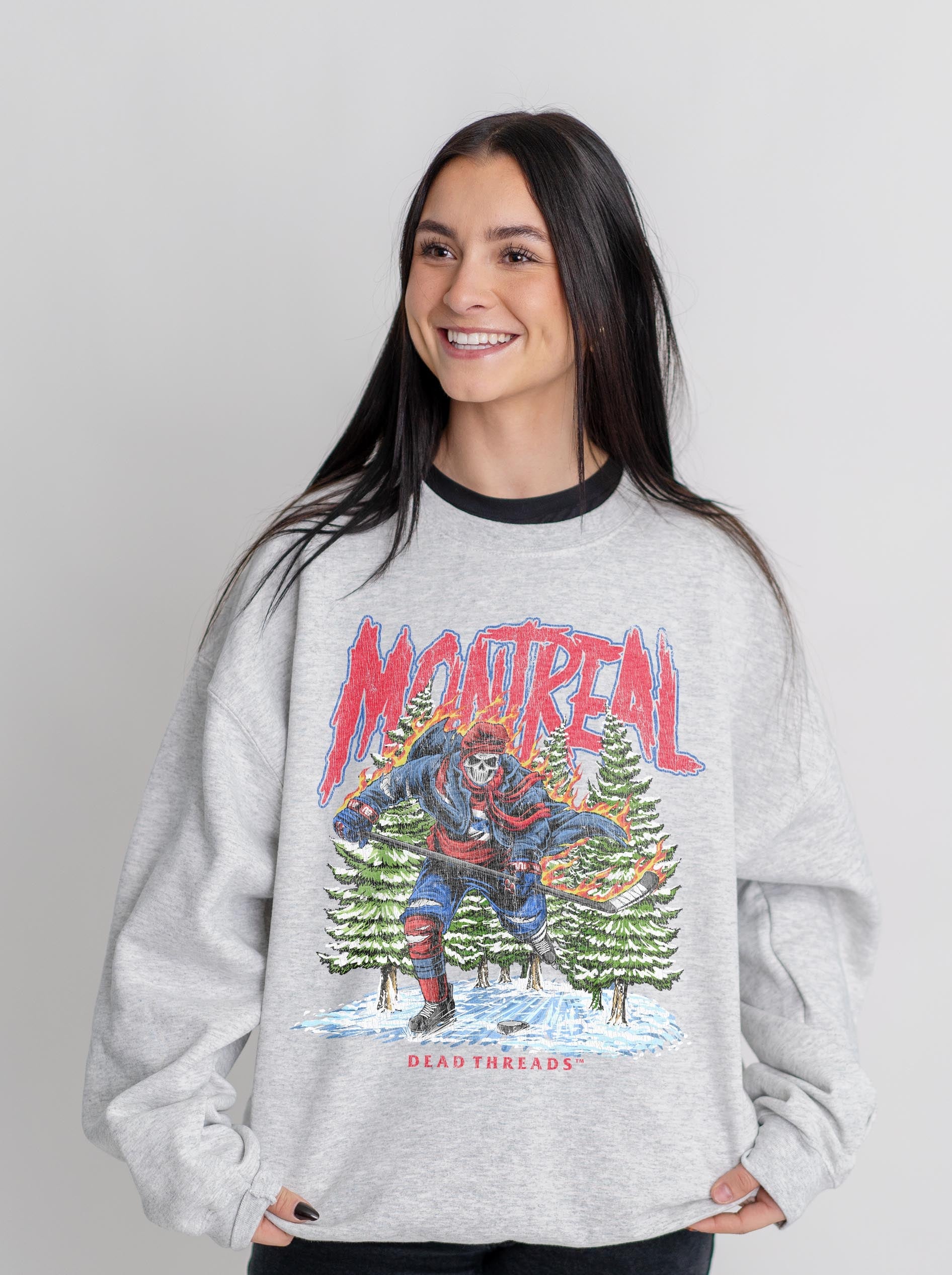 MONTREAL HOCKEY CREWNECK SWEATSHIRT – Sweatshirt – Dead Threads Apparel