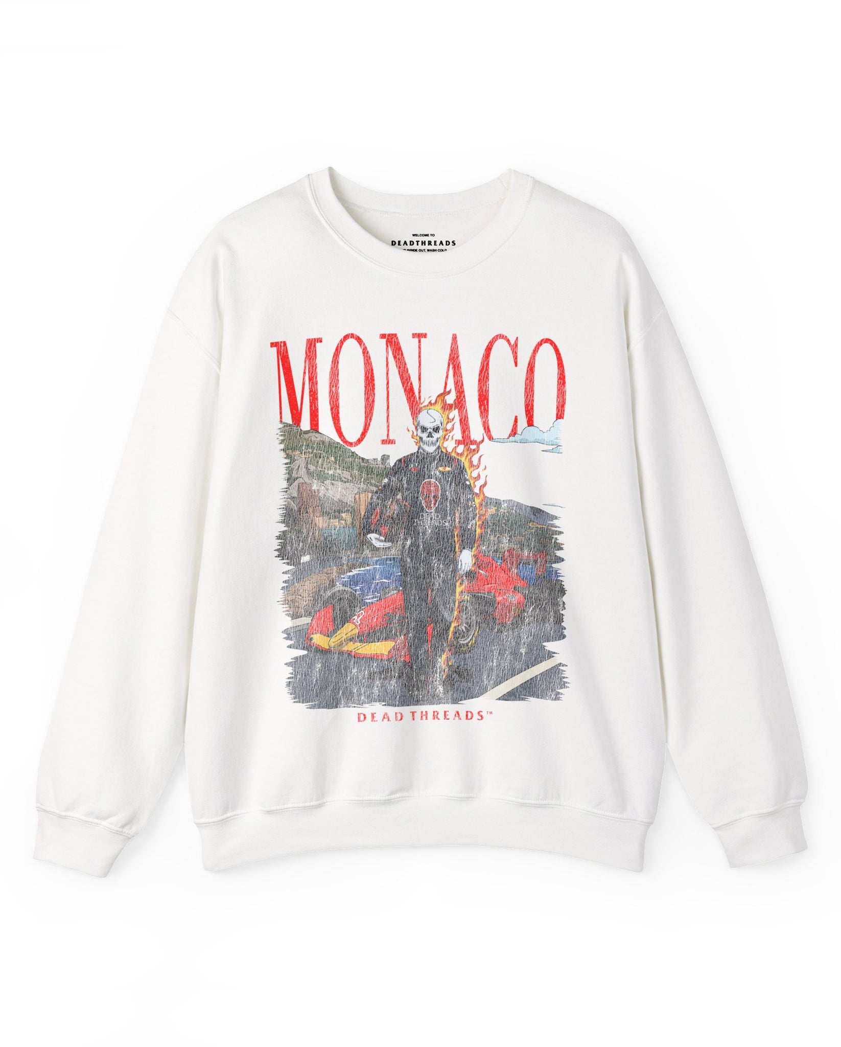 MOTORS IN MONACO - CREWNECK SWEATSHIRT – Sweatshirt – Dead Threads Apparel