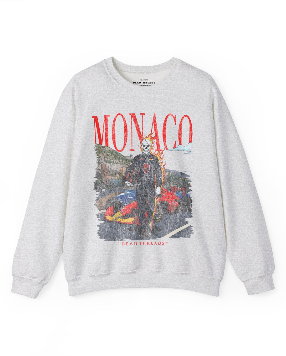 MOTORS IN MONACO - CREWNECK SWEATSHIRT – Sweatshirt – Dead Threads Apparel