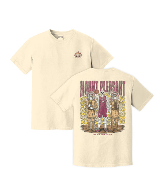 MOUNT PLEASANT BASKETBALL - “3 SKULL” PREMIUM T - SHIRT – T-Shirt – Dead Threads Apparel