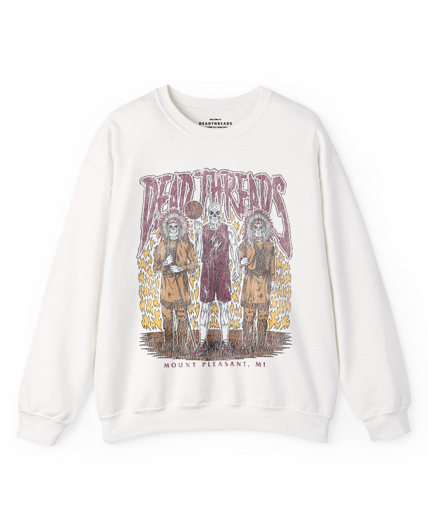 MOUNT PLEASANT BASKETBALL - CREWNECK SWEATSHIRT – Sweatshirt – Dead Threads Apparel