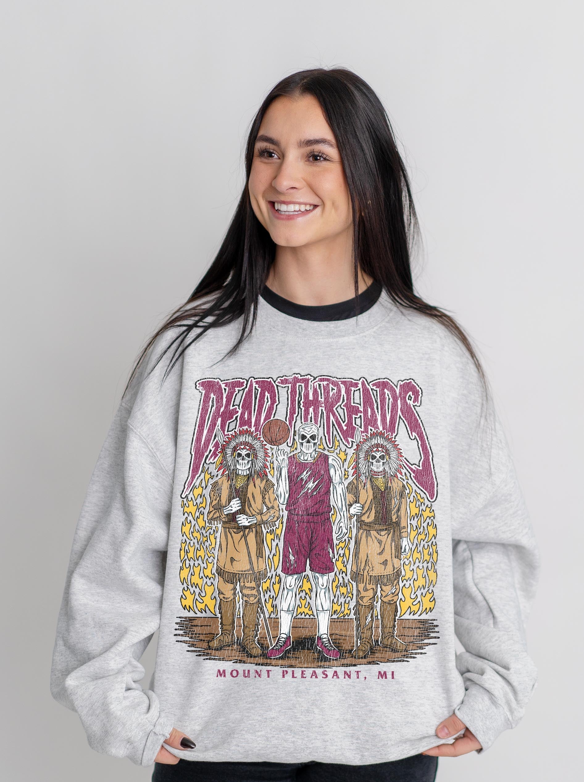 MOUNT PLEASANT BASKETBALL - CREWNECK SWEATSHIRT – Sweatshirt – Dead Threads Apparel