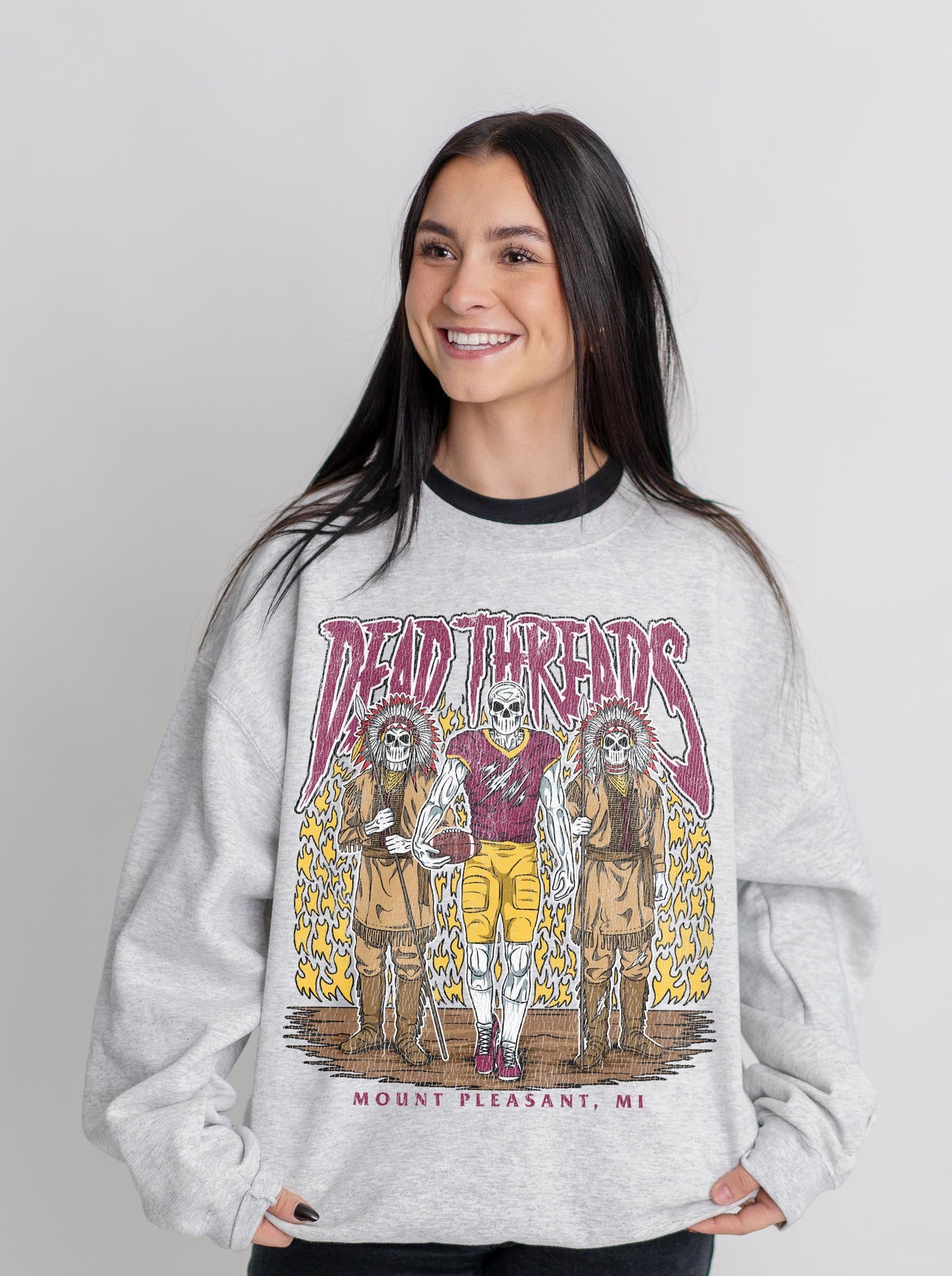 MOUNT PLEASANT FOOTBALL - CREWNECK SWEATSHIRT – Sweatshirt – Dead Threads Apparel