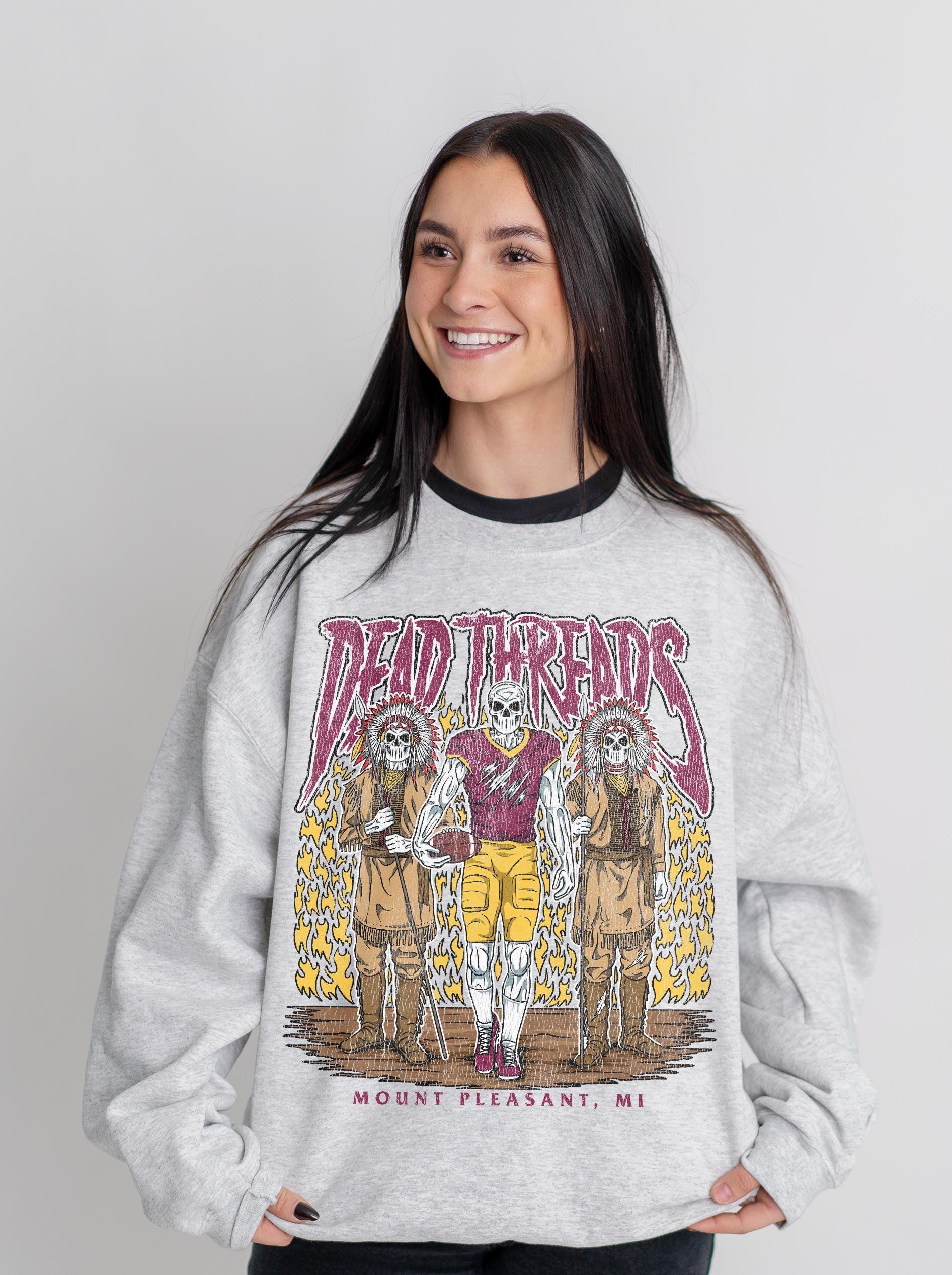 MOUNT PLEASANT FOOTBALL - CREWNECK SWEATSHIRT – Sweatshirt – Dead Threads Apparel