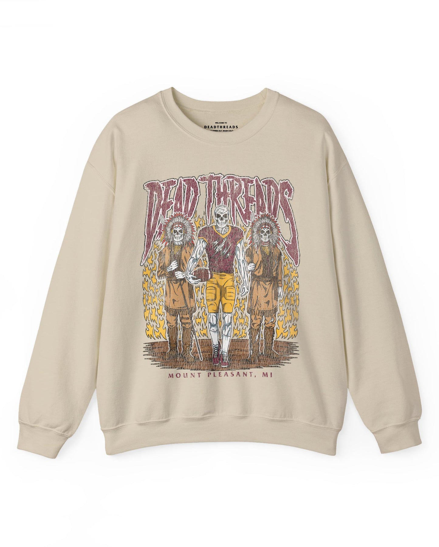 MOUNT PLEASANT FOOTBALL - CREWNECK SWEATSHIRT – Sweatshirt – Dead Threads Apparel