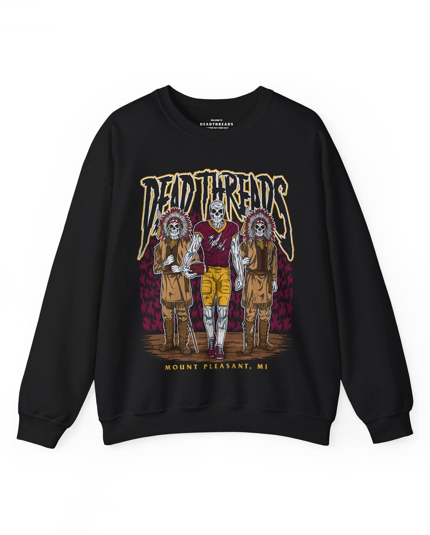 MOUNT PLEASANT FOOTBALL - CREWNECK SWEATSHIRT – Sweatshirt – Dead Threads Apparel
